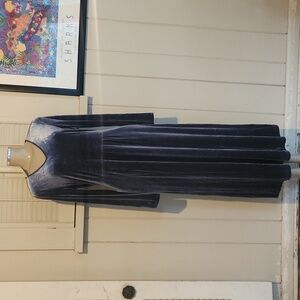 LAURA ASHLEY VINTAGE  VELOIUR DRESS